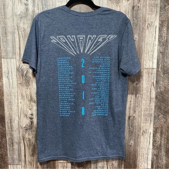 Gilden- Journey 2018 Concert Tee Ring Spun Soft Style- Sz. M - Picture 5 of 6